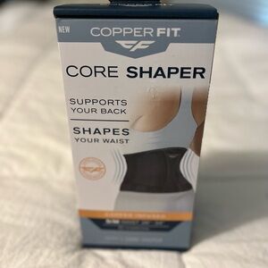 New COPPER FIT Core Shaper Women Charcoal S/M Waist 26"-34"‎